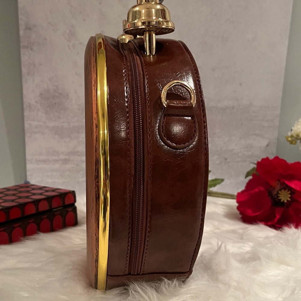 NEW Steampunk Working Clock Shoulder Bag Satchel Tote Wearable Art NWT - Picture 7 of 15